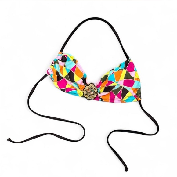 Other - Women’s Multicolor Geometric Triangle Bikini Top